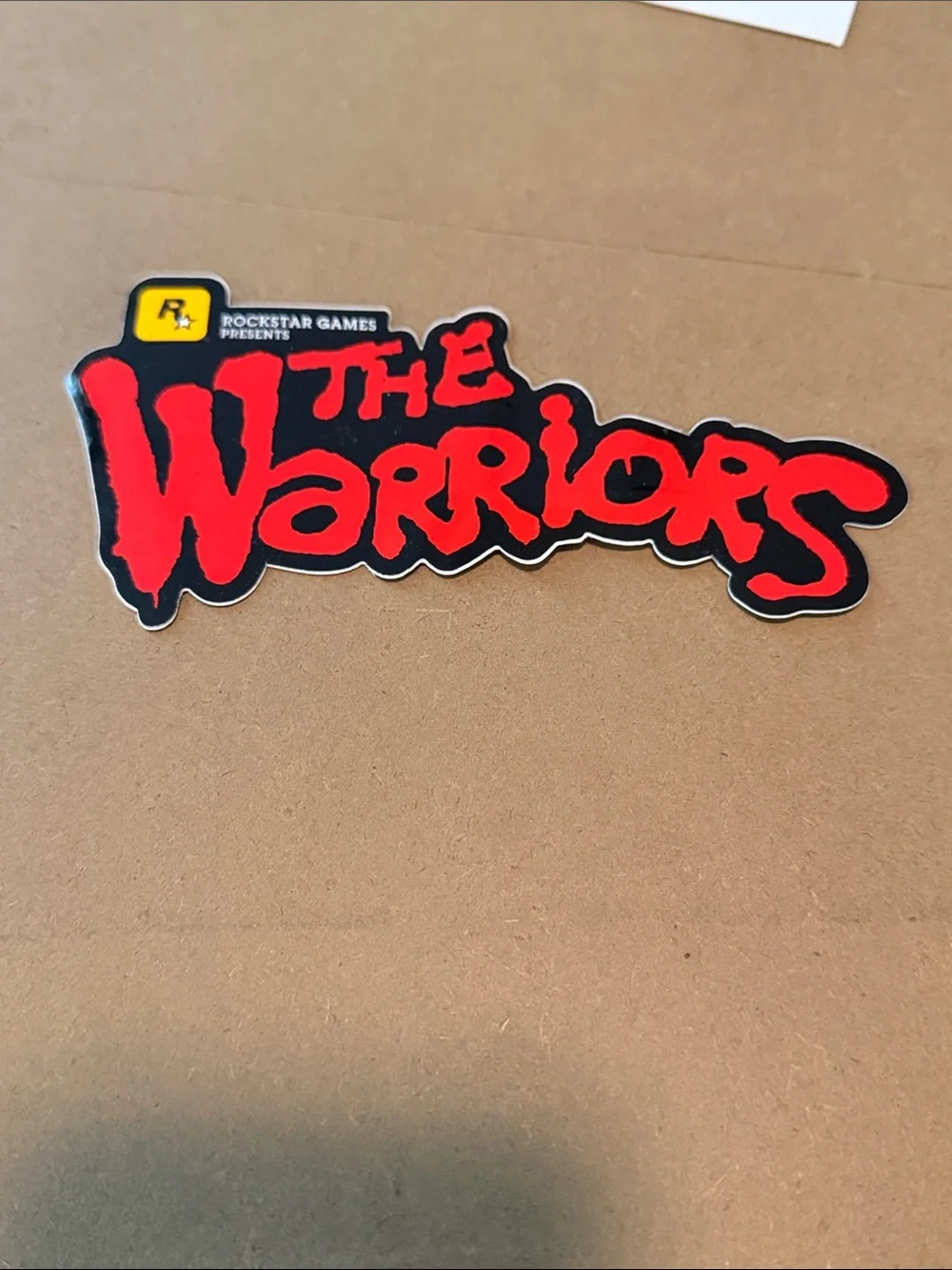 The Warriors Red Logo Sticker